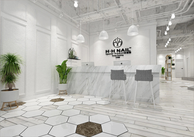 工業(yè)風(fēng)格美容院裝修設計案例效果圖